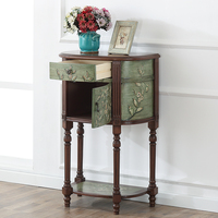 Table Console en bouleau de luxe moderne peinte à la main avec pieds en bois massif couleur personnalisée petit décor méditerranéen pour le salon