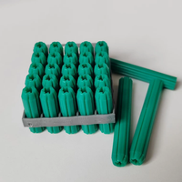 Bouchons muraux en plastique PP robustes, verts, à expansion, pour fixation murale – Vente chaude usine