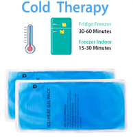 Compresse de gel réutilisable, personnalisable, durable, souple et flexible, chaude/froide, pour le soulagement des douleurs au genou et au pied, et la récupération des blessures (vente en gros)