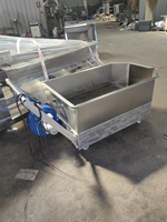 Machine de refroidissement par air pour noix grillées, capacité 100 kg/lot, déchargement manuel et automatique pour arachides, amandes, noix de cajou, pistaches, fèves de cacao
