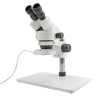 SHUNMA SZM45-B1 Stereo Zoom Binocular Microscope LED Light Source Auto Focus 7-45x Magnification Large Base for Laboratory Use