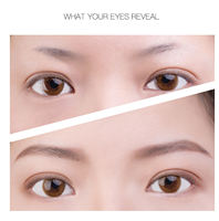 Étui à stylo doré, crayon à sourcils double embout de haute qualité, longue tenue, imperméable, marque propre OEM ODM, utilisation pour le maquillage des yeux
