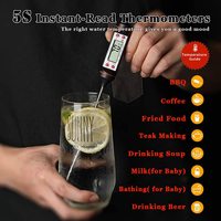 Termometer Probe Layar Digital Alat Perawatan Mobil Bacaan Instan 5 Detik -58F hingga 572F dengan Fitur Hold Max Min untuk Perbaikan Mobil