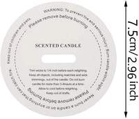 Personnaliser les protecteurs de poussière de bougie papier de graine bougie cache-poussière