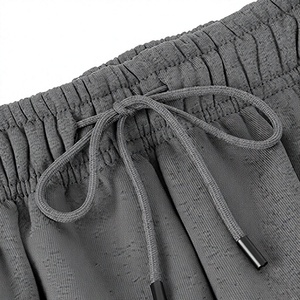Conjunto Deportivo de Invierno para Hombre, Color Gris, 100% Algodón, Ligero, con Capucha, Pantalones y Sudadera de Corte Largo, Transpirable, de Color Sólido - Product Image 4