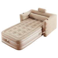 Matelas de camping gonflable Yutang pour couple, style épaissi, avec pompe à air automatique, surélevé et pliable