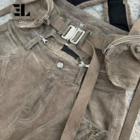 LARSUR Combinaison de travail en toile personnalisée en détresse Dirty Fit Canard Menuisier Cargo Worker Denim Jean Combinaison de travail en toile