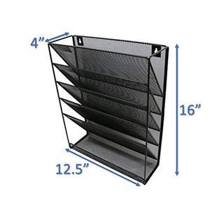 Organizador de Pared de 5 Niveles, Metálico, Multifuncional, para Documentos y Cartas, para Oficina y Hogar - Product Image 6
