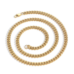 Haute qualité en acier inoxydable Miami chaîne cubaine collier à la mode hommes charme bijoux cadeau pour petits amis fête présente - Product Image 2