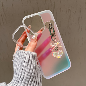 <span class=keywords><strong>Funda</strong></span> brillante para teléfono con <span class=keywords><strong>colgante</strong></span> de mariposa para <span class=keywords><strong>iPhone</strong></span> 15, <span class=keywords><strong>funda</strong></span> degradada colorida IMD con brillantina para <span class=keywords><strong>iPhone</strong></span> 15, 14, <span class=keywords><strong>13</strong></span>, 12 - Product Image 2