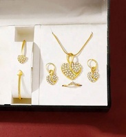 Y850 Ensemble de 5 montres à quartz pour femmes, bijoux, vente en gros, Montre Femme, Reloj, collier, boucles d'oreilles, bague, bracelet, coffret cadeau