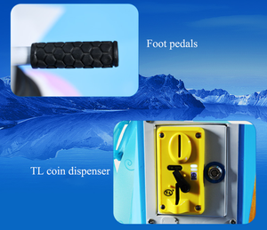 Carrusel de animales oceánicos de 3 plazas de alta calidad Paseo de monedas para niños para Parque de Atracciones Fibra de vidrio - Product Image 6