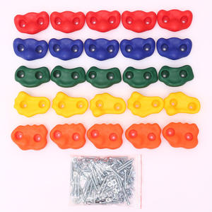 ที่ยึดสำหรับปีนผาพลาสติก25ชิ้นสำหรับเด็ก <span class=keywords><strong>DIY</strong></span> กำแพงสำหรับสนามเด็กเล่นกลางแจ้งสาธารณะ - Product Image 2