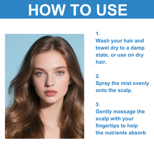 Spray per Capelli 3 in 1 con Biotina a Marchio Privato, Nutriente per il Cuoio Capelluto, Idratante per Capelli e Cuoio Capelluto Secco con Estratti Naturali <span class=keywords><strong>di</strong></span> Piante, Idratazione Duratura - Product Image 6