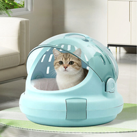 Sac de transport portable pour chat avec design capsule spatiale, sacoche de voyage pour animaux de compagnie approuvée par les compagnies aériennes en PVC, pour voiture et extérieur