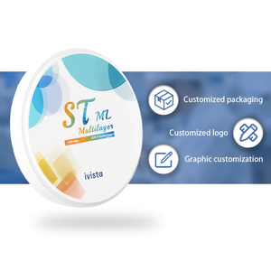 Vente directe du fabricant Ivista, disques en zircone de haute qualité, disques dentaires en zircone, blocs en zircone blancs ST-ML - Product Image 2