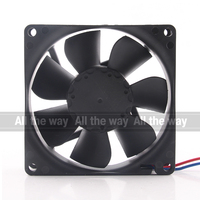 Ventilateur de refroidissement axial 8414 NH à double roulement à billes, grand volume d'air, 5V 12V 48V DC24V 100mA 2.4W EC AC 80X80X25MM 8025