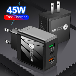 PD 45w充电器PD快速<span class=keywords><strong>USB</strong></span> <span class=keywords><strong>C</strong></span>手机快速充电QC3.0壁式<span class=keywords><strong>USB</strong></span> <span class=keywords><strong>C</strong></span>型<span class=keywords><strong>C</strong></span>充电器适用于iPhone 13 <span class=keywords><strong>Pro</strong></span> Max适用于平板电脑笔记本电脑充电 - Product Image 2