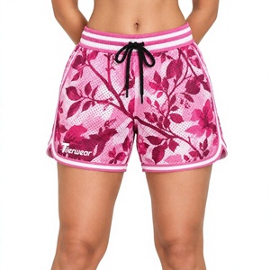 Shorts Deportivos de Malla Sublimada para Mujer, Personalizados, Transpirables, para Gimnasio, Running, Baloncesto y Entrenamiento - Product Image 1