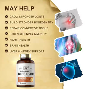 Supplément de nid d'oiseau de capsule de foie de boeuf nourri à l'herbe biologique congelé Ausreson pour adultes Supplément de capsule de foie de boeuf OEM - Product Image 5