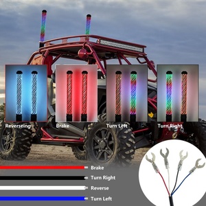 1ft-3ft fatty Led Roi ánh sáng phanh đảo ngược chuyển nhảy roi bằng ứng dụng và điều khiển từ xa cho ATV UTV có thể Polaris rzr off road - Product Image 5