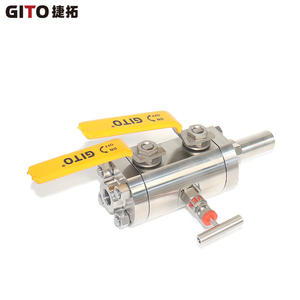 Vanne à double sphère DBB en acier inoxydable soudé, vanne à diaphragme manuelle haute pression pour eau, gaz, huile, personnalisable OEM - Product Image 5