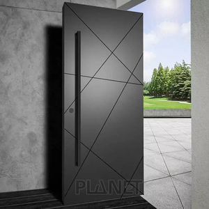 Portes pivotantes <span class=keywords><strong>d</strong></span>'entrée de sécurité en acier intérieur personnalisées et peu coûteuses Portes pivotantes <span class=keywords><strong>d</strong></span>'entrée avant extérieures pour les maisons - Product Image 2