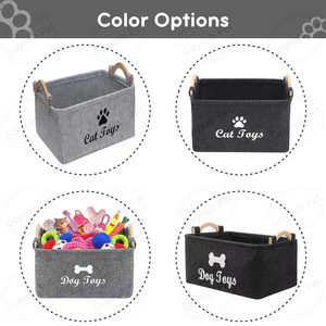 Bacs de rangement pour jouets pour chiens de grande capacité <span class=keywords><strong>panier</strong></span> de rangement organisateur en feutre pour jouets pour animaux de compagnie couvertures laisses - Product Image 6