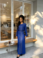 Robe en mousseline de haute qualité pour femme, simple, respirante, coupe classique, design arabe islamique, grande taille, ample, unie avec motif lettre