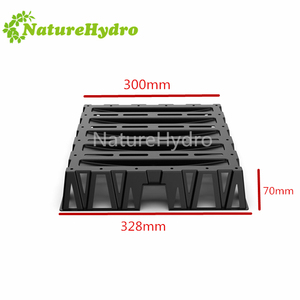 Plante de soucoupe carrée en plastique robuste se dresse 13*13 "support de surélévation de sacs de culture - Product Image 5