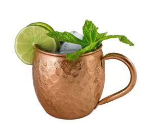 Di modo Infrangibile Martellato Moscow Mule Cooper Tazze Scatole Tazze per la birra