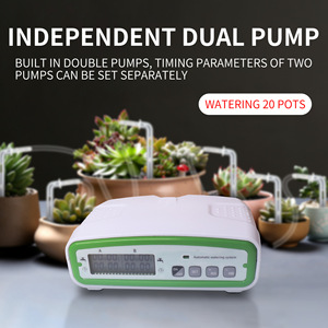 Système d'arrosage automatique à double pompe avec minuteur numérique pour plantes en pot, intérieur, extérieur, jardin, balcon, kit d'irrigation goutte à goutte - Product Image 2