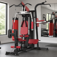 Nouvelle Station de Musculation Multifonctionnelle 2026 pour la Maison – Équipement de Fitness Complet pour Entraînement Complet et Exercice en Groupe (3 Personnes)