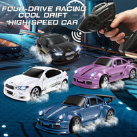 Mini Coche de Derrape RC de Escritorio 15km/h, Mini Coche RC 4WD Micro 2.4GHz, Coche de Derrape de Bolsillo 4WD, Carreras de Habilidad en Escritorio