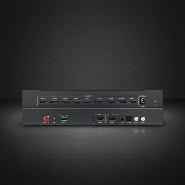 4K HDMI Splicing Controller 9 Outputs for Commercial Display Real-time Sync No Picture Freeze