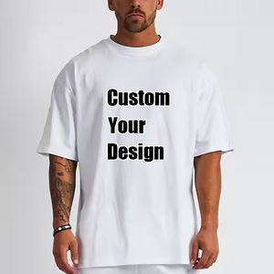 Camiseta de Hombre de Gran Tamaño al por Mayor, de Alta Calidad, con Logotipo Personalizado Impreso en Serigrafía, Diseño Gráfico - Product Image 4