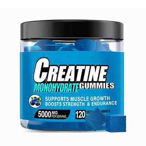 Label pribadi Creatine monohidrat Gummies Bcaa Pre Workout Gummies tambahan berat badan permen Gummy Gym