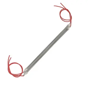 195mm Industrial Halogen Heater Rod 1500w Halogen Heating Tube