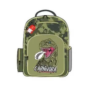 RTS Dinosaur Series Children Kids Backpack Pencil Case Pen Pouch Fashion Animal Printing Kids School Bag