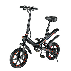 Women's <b>Electric</b> Bicycle with 14\" Fat Tire Single Speed Rear <b>Hub</b> Motor 48V Lithium Battery Folding <b>Electric</b> Bike V1 Ebike V1 - Product Image 5