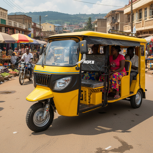 2024 Hokii nueva llegada Elion 6 asientos Triciclo de pasajeros alimentado por combustible Taxi Tuk Bajaj triciclo para adultos 3 ruedas Ev Rickshaw - Product Image 5