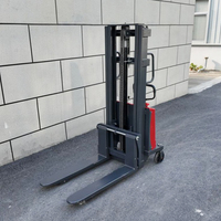 Chariot élévateur électrique compact à prix d'usine, 2000kg 3000kg, batterie au plomb 48V, rayon de braquage de 1400mm pour petites boutiques et entrepôts