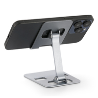 Support de téléphone pliable en aluminium pour bureau, support réglable pour téléphone et tablette, support métallique portable pour utilisation sur le bureau