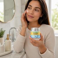 Crème hydratante rajeunissante et raffermissante pour le visage, vegan, best-seller, enrichie en vitamines, pour tous types de peau