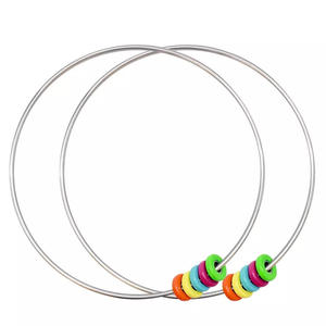 Anneaux gyroscopiques en métal avec logo personnalisé, nouveau design, jouet amusant, anneaux sonores pour enfants - Product Image 1