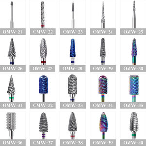 Brocas de Diamante para Uñas al por Mayor, 19 Tipos, Brocas Cónicas para Manicura, Accesorios para Uñas - Product Image 4