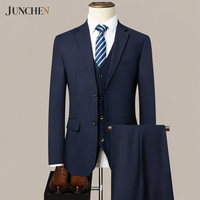 Ensemble de costume décontracté pour homme – Mariage, fiançailles, tenue formelle, affaires, chic décontracté, coupe ajustée, col cranté – Personnalisation OEM