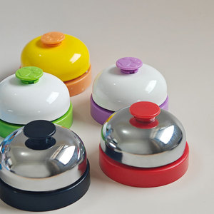 กระดิ่งโลหะชุบไฟฟ้า ขนาด 6.5 ซม. ของเล่นดนตรีแบบใช้มือสำหรับเด็กและเกม - Product Image 2