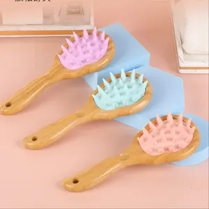 Hair Massage Brush Long-Handle Shampoo Head Scratching Itchy Airbag Grooming Brush Clean Scalp Shampoo Comb