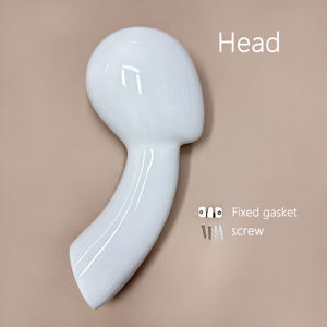 卸売りグラスファイバー製マネキンヘッド壁マウントバストウィッグ美容帽子 & スカーフディスプレイサロン用 - Product Image 5